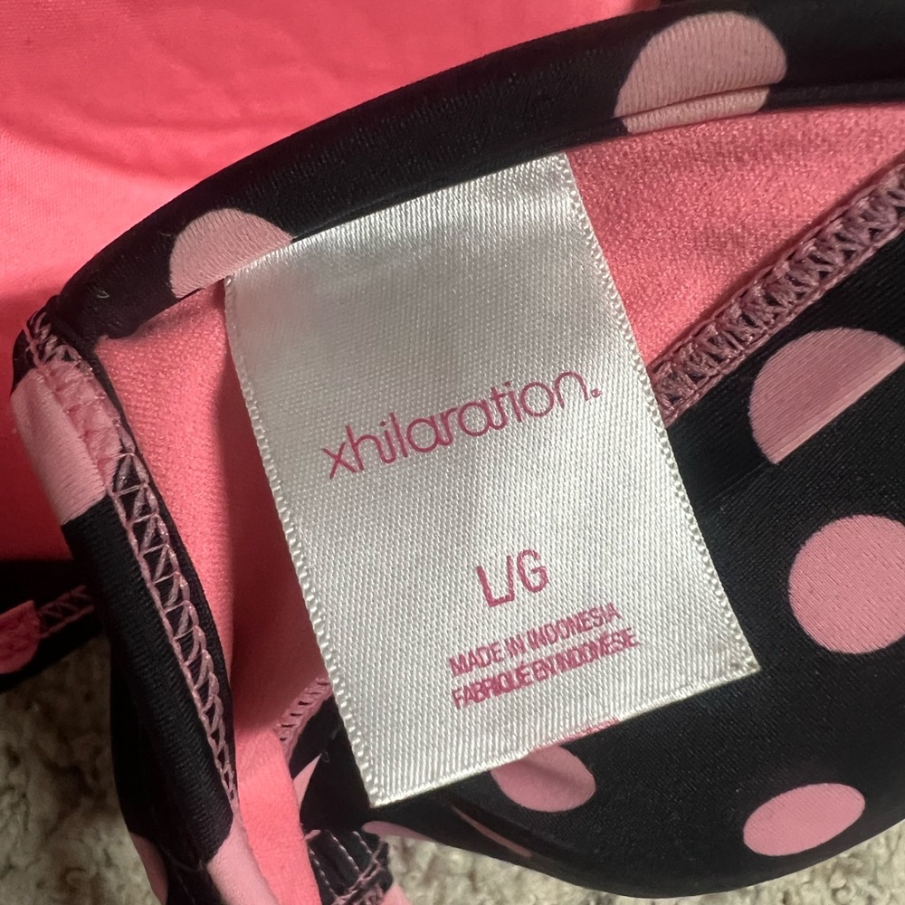 Xhilaration Polka Dot Bikini Top Size Large - Picture 2 of 3